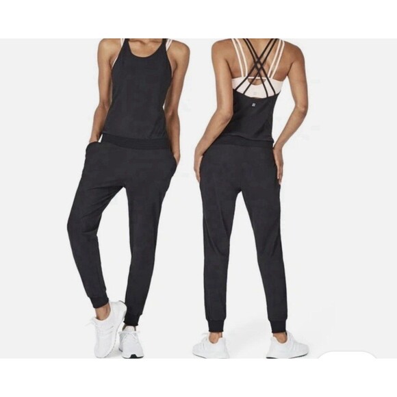 Sweaty Betty Strappy Navy Blue Explorer Jumpsuit size XS GUC - Picture 7 of 7